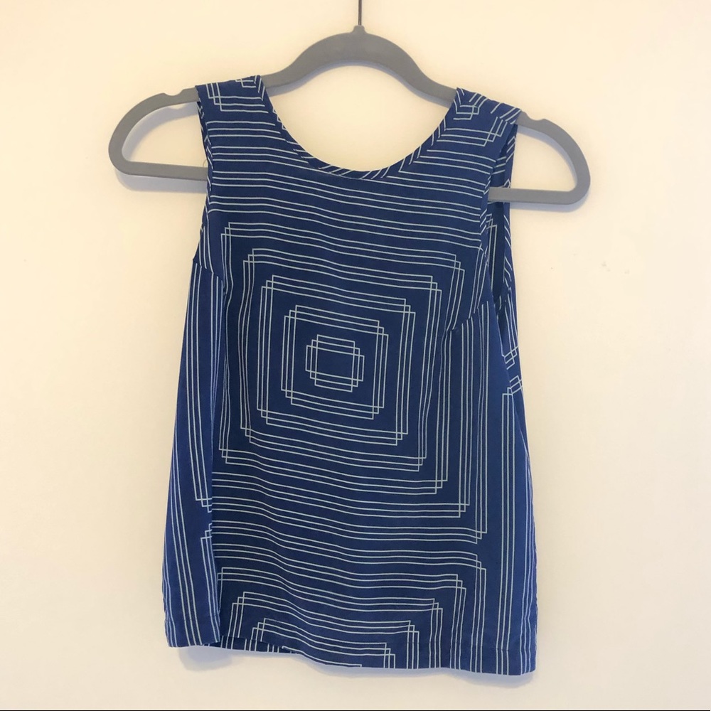 Amanda Uprichard silk print tank